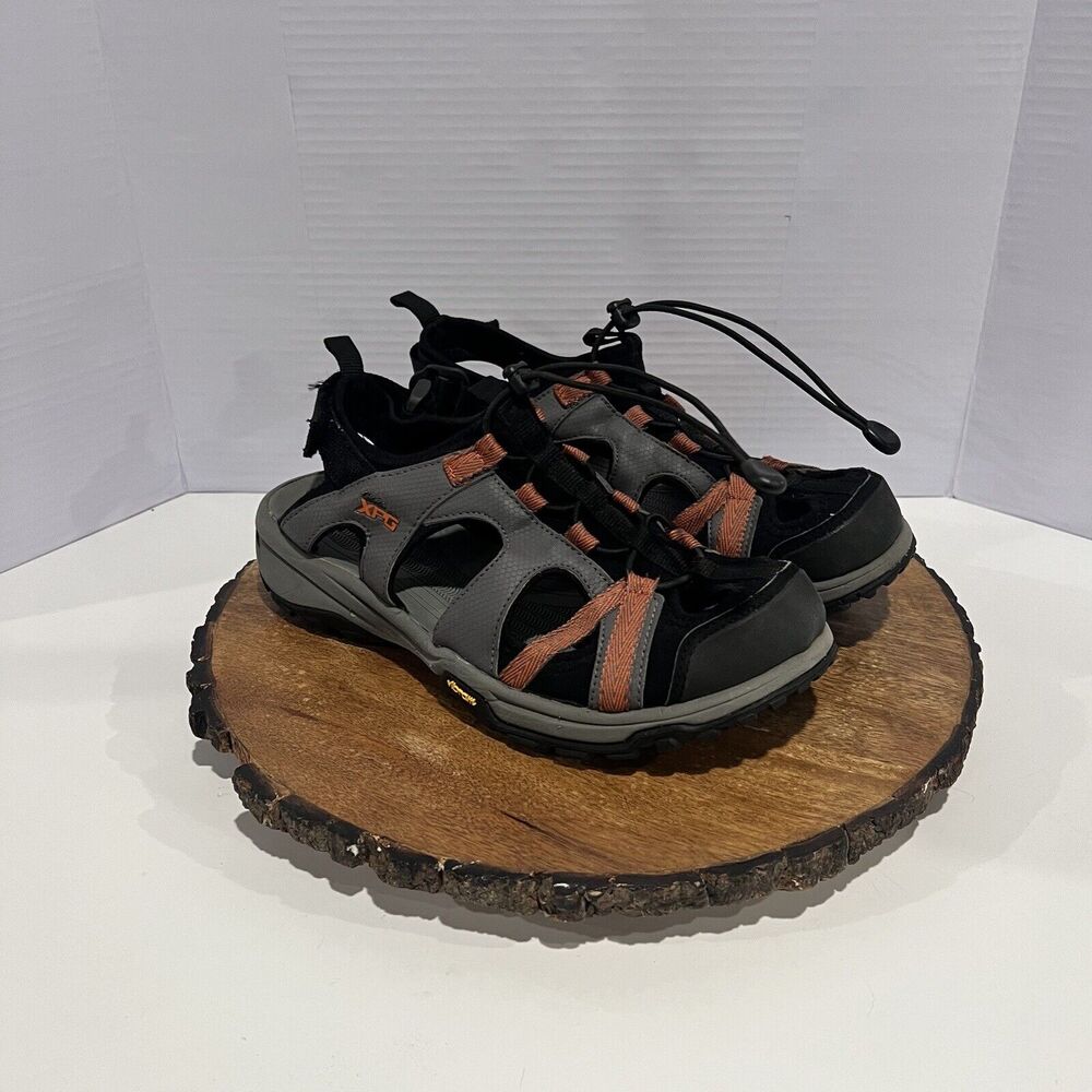 CABELA'S XPG Closed Toe Sport/Hiking Sandals Women's Sz 9-9.5 Vibram Gray/Orange